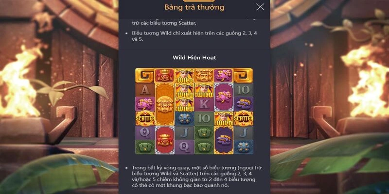 Biểu tượng Wild với vai trò thay thế các biểu tượng khác
