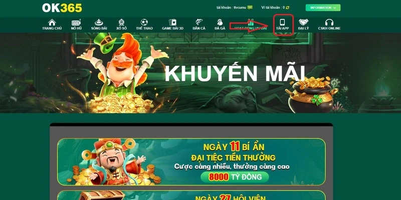 Chọn mục “App”