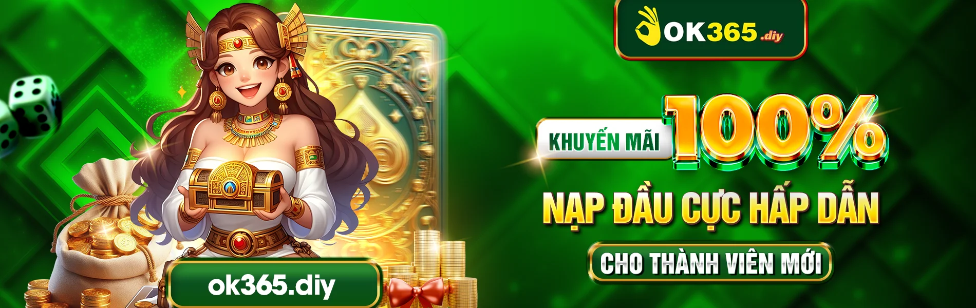 OK365 ⚜️ OK 365 COM Casino Chính Thức【2025】✔️ Giao Diện 4K 1 banner ok365 khuyến mãi 100% nạp đầu